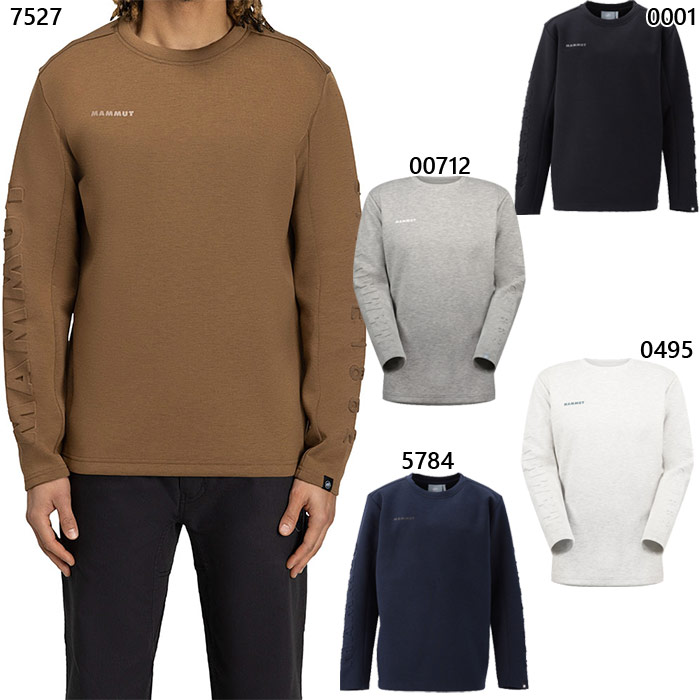 マムート メンズ レディース ディノ2 ミッドレイヤー クルーネック Dyno 2.0 ML Crew Neck AF スウェット トップス トレーナー カジュアル ホワイト 白 ブラック 黒 グレー ネイビー ブラウン 茶色 灰色 送料無料 Mammut 1014-04970｜スポーツゴリラ