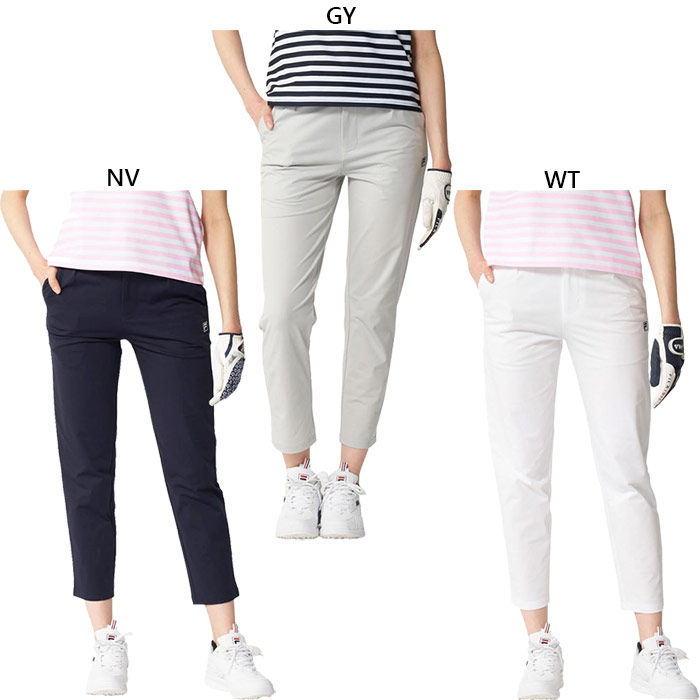 フィラ ゴルフ レディース ロングパンツ ゴルフウェア ボトムス ホワイト 白 グレー ネイビー 灰色 送料無料 FILA GOLF 756332