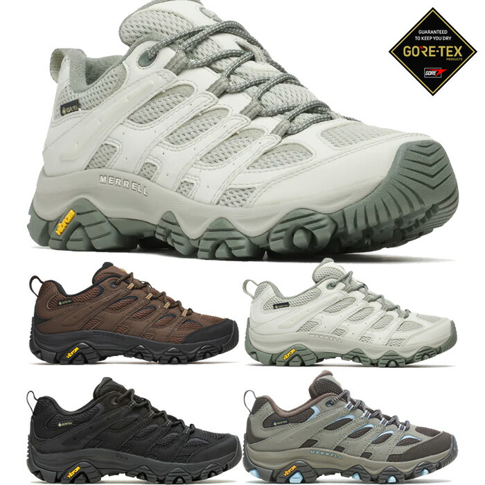 メレル レディース モアブ 3 シンセティック ゴアテックス MOAB 3 SYNTHETIC GORE-TEX 山登り靴 登山 トレッキングシューズ 置き目撥ねのける 白いこと 白 黒いこと 黒 薄墨色 薄墨色 貨物輸送無料 MERRELL