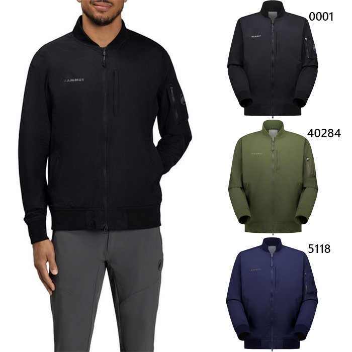 マムート メンズ ユーティリティ ボンバー ジャケット アジアンフィット Utility Bomber Jacket AF Men アウトドアウェア 上着 アウター 長袖 ブラック 黒 送料無料 Mammut 1012-00661