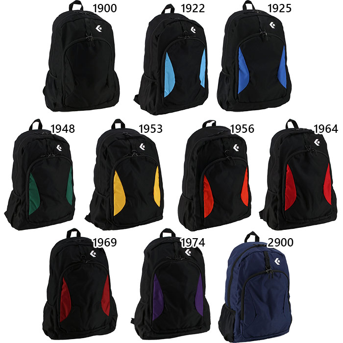 37L コンバース メンズ レディース デイパック LL リュックサック バックパック バッグ 鞄 チーム 部活 高校 クラブ 中学 ブラック 黒 ネイビー 送料無料 CONVERSE C2664010