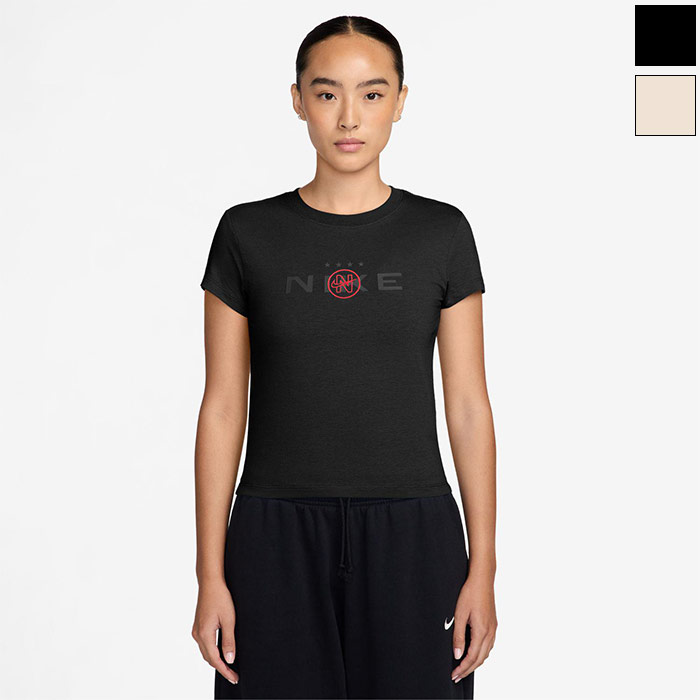 ナイキ レディース チル ニット モッドクロップド Tシャツ 半袖Tシャツ トップス カジュアルウェア ブラック 黒 送料無料 NIKE IM3097