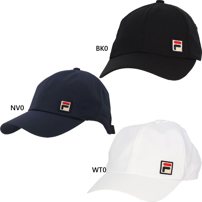 フィラ メンズ レディース キャップ テニス用品 帽子 ブラック 黒 ネイビー 送料無料 FILA CZ6XGU003