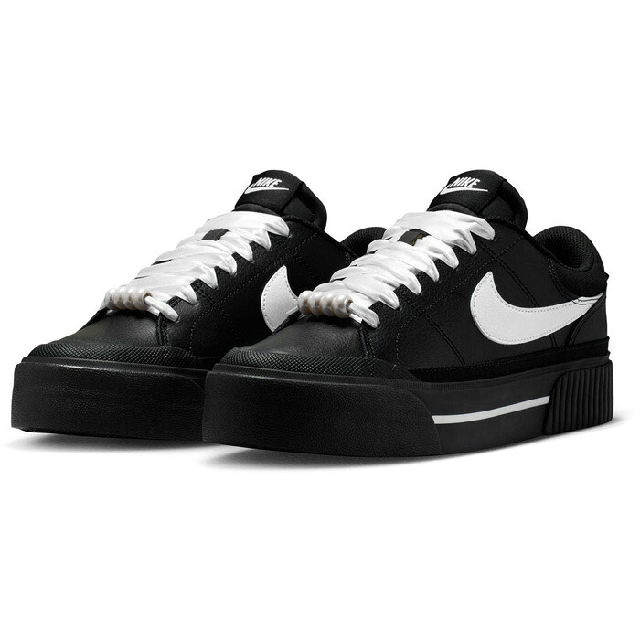 ナイキ レディース コート レガシー リフト LE スニーカー シューズ 紐靴 ローカット ブラック 黒 送料無料 NIKE IR1388 7,197円