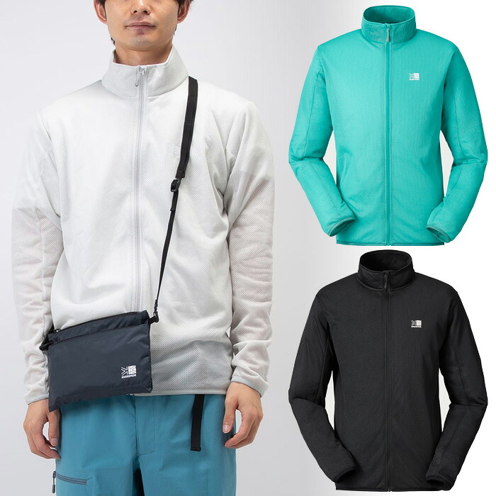 カリマー メンズ オクタ お山 ジップアップ octa mountain zip-up アウトドア御召しもの トップス 長袖 黒いこと 黒 青碧 青 貨物輸送無料 karrimor 101640