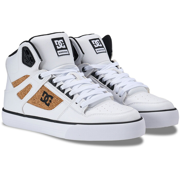 ディーシーシューズ メンズ 純然たる 御機嫌いの一番 PURE HIGH-TOP SE SN スニーカー シューズ 紐靴 白いこと 白 貨物輸送無料 DC SHOES DM262303