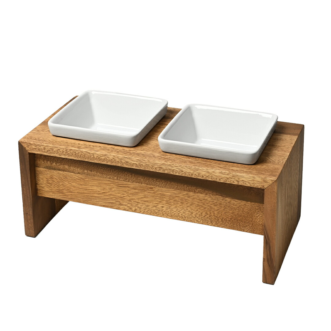 MESHIDAI MUKU HEIGHT S  ダブル REPLUSリプラス メシダイ ムク ハイト 犬 飼い犬 ボンネットどんぶり鉢 foodbowl dog ペット用食器・給水器・給餌器-食器台・テーブル