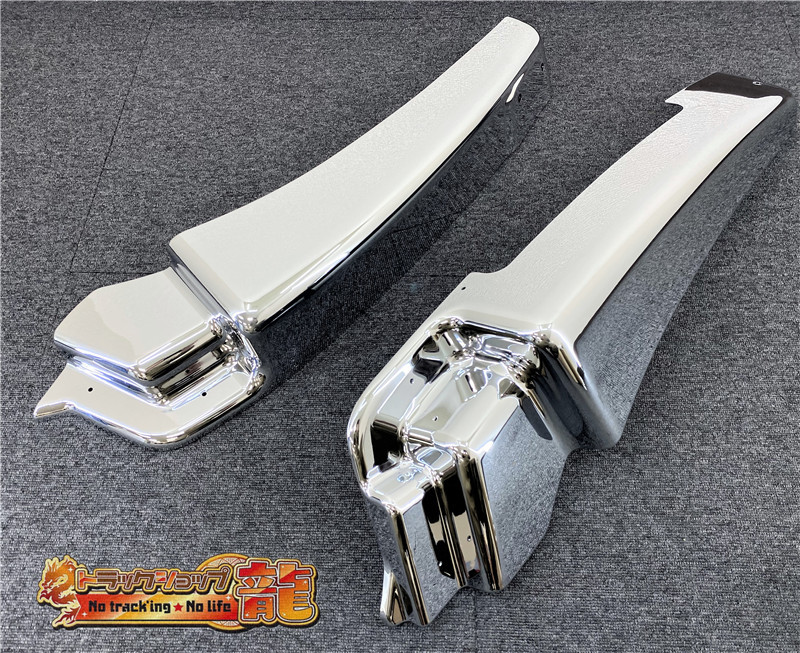 スピンナー4個セット 鏡面ステンレス 【22.5インチ/H105mm】 ベンツ型 ホイール