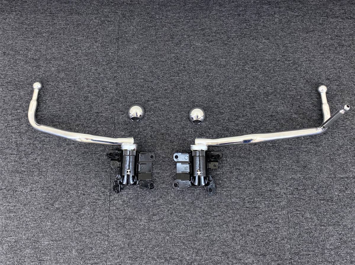 三菱ふそう ジェネレーションキャンター メッキ ミラーステー RH手動/LH手動 左右セット メッキキャップ付き デコトラ