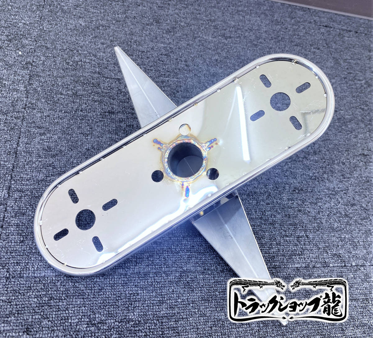オリジナル新作★16インチ一文字スピンナー一体型マーカーステー左右2個セットトラックホイールデコトラ