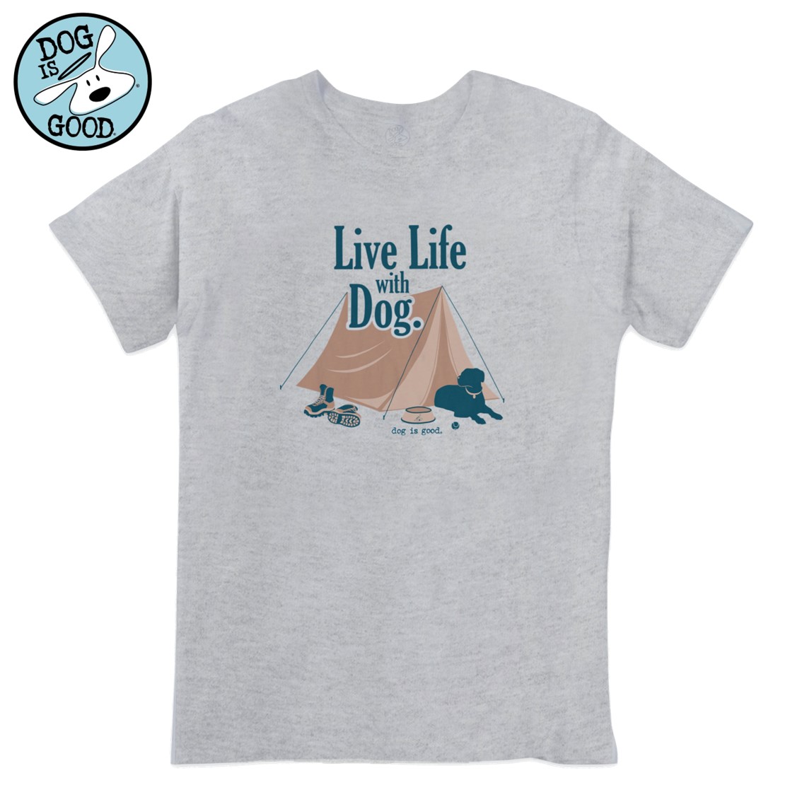 【楽天市場】Dog is Good (ドッグイズグッド) Tシャツ ライフウィズドッグ テント S M L XL FREEBIRD フリー