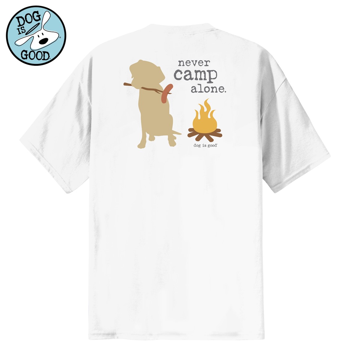 【楽天市場】Dog is Good (ドッグイズグッド) Tシャツ ネヴァーキャンプアローン ホワイト S M L XL FREEBIRD