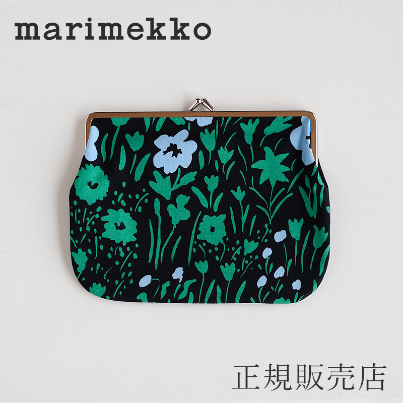 楽天市場 マリメッコ がま口ポーチ ピックレンピ Marimekko Puolikas Kukkaro 大 Free Design フリーデザイン