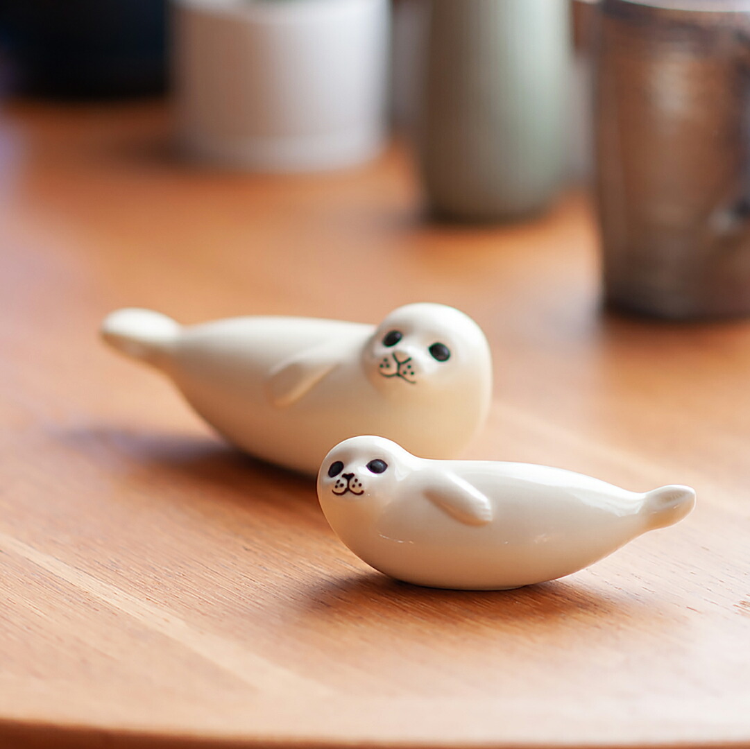 楽天市場】リサラーソン 置物 アザラシ (大）スカンセン シール 動物