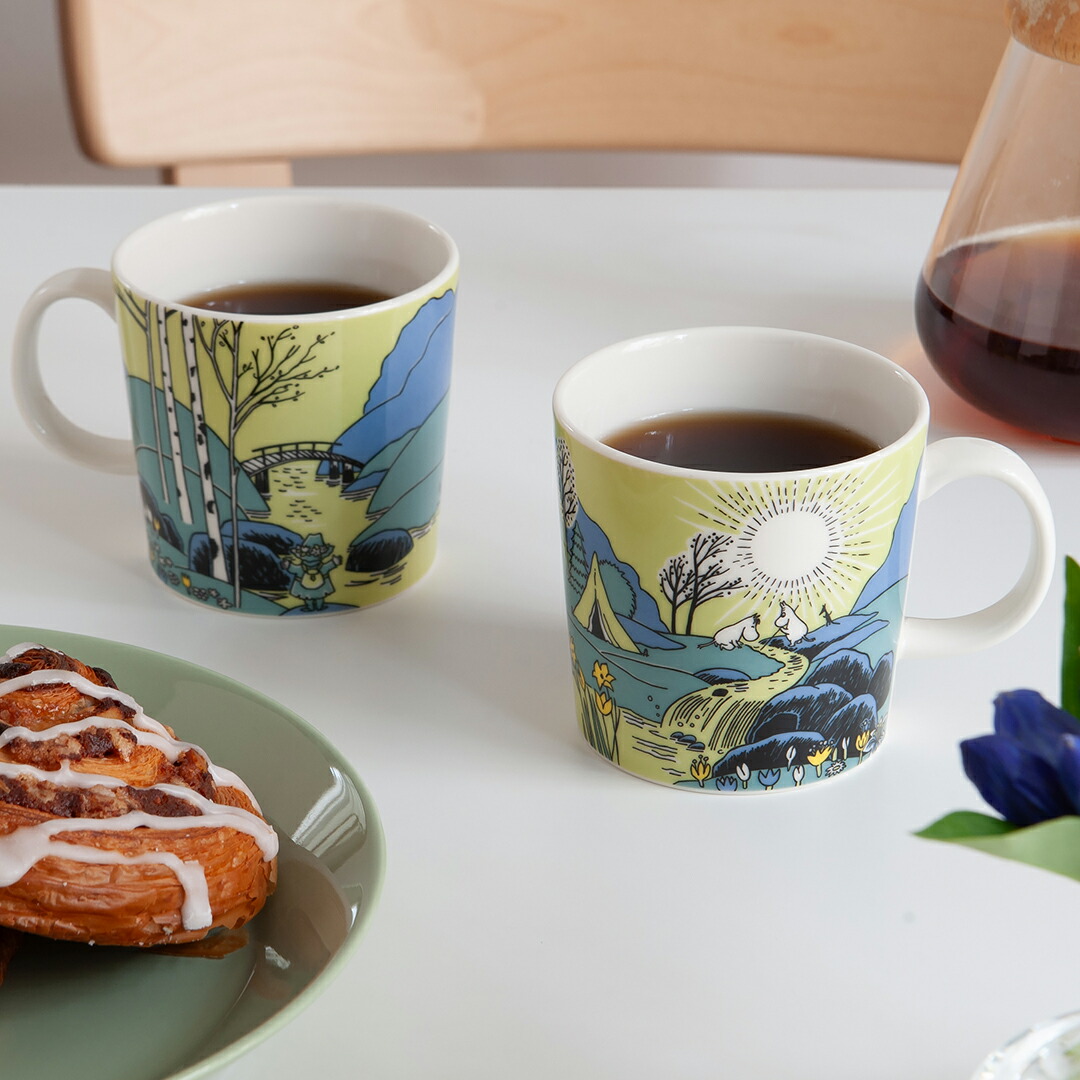 【SALE】【数量限定／2024年限定】ムーミンマグ スプリング（アラビア／ARABIA）画像