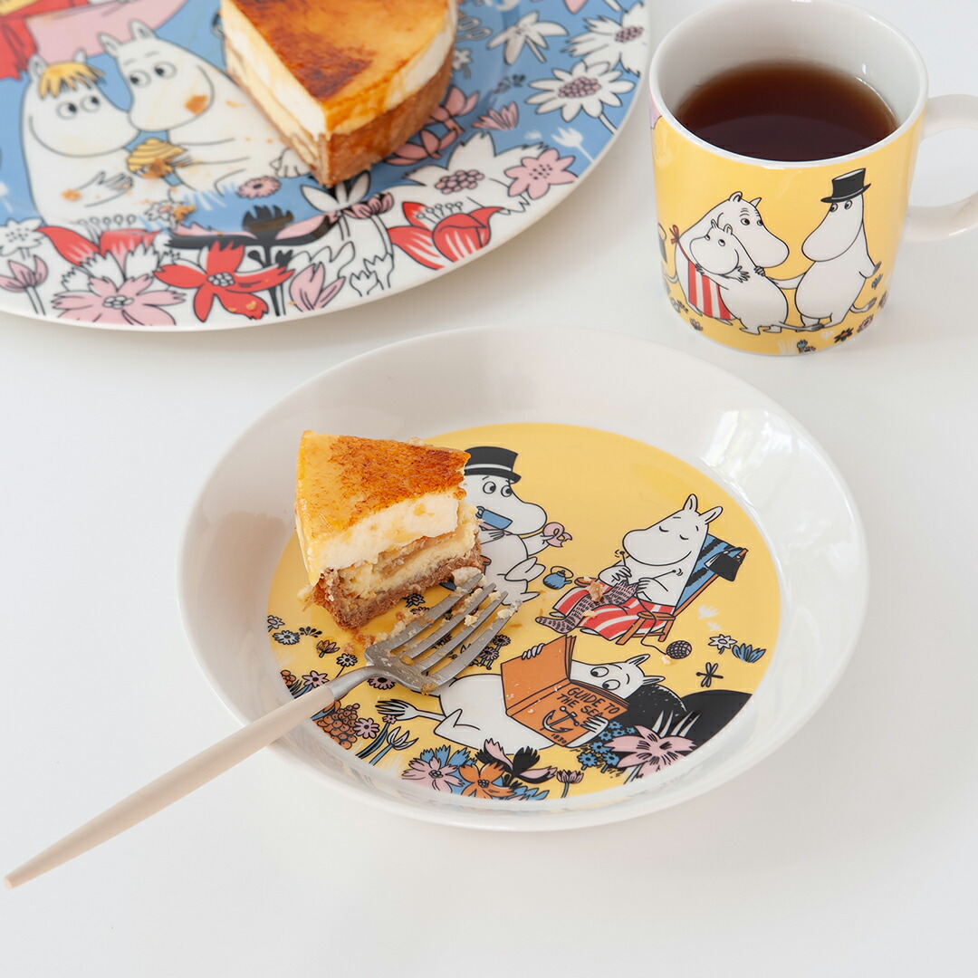 楽天市場】ムーミン プレート19cmセット イエロー＆フレー ARABIA