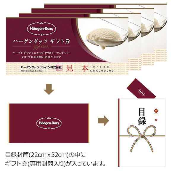 ハーゲンダッツギフト券4枚入