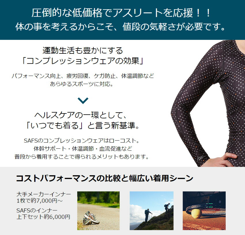 楽天市場 上下セット 送料無料 スポーツウェア トレーニングウェア レディース 着圧 コンプレッション 機能性インナー トップス タイツセット Ns 3038 3039 水着サーフパンツ専門safsサフス