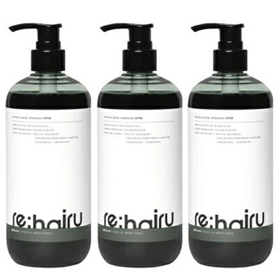 ■最大2100円OFFクーポン配布中■ 【正規販売店】 ● 【3本セット】 リハイル カラー シャンプー シルバー 500ml カラーケア ヘアカラー 銀 アッシュ ブリーチ ケア ポンプ 色落ち 防止 rehairu 大容量