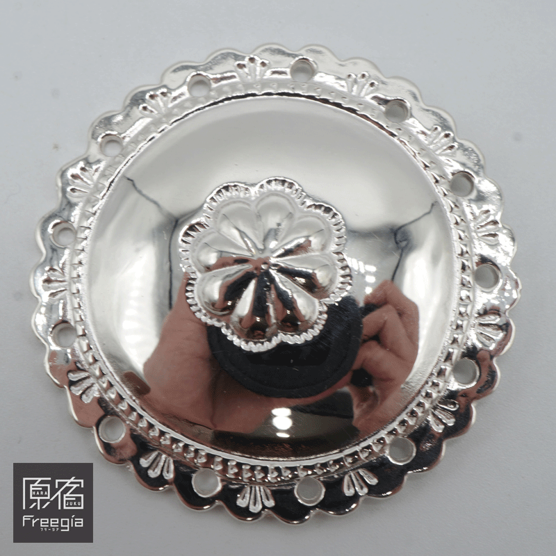 ゴローズ goro\u0027s 原宿フリージア シルバーコンチョ 大【原宿・明治通い路FREEGIA CHOICE】【USED】【中古】【返品・とり止める不可】【コンチョ＆ビーズ】【260511010】