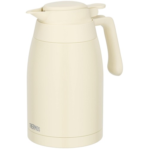 食洗機対応モデル サーモス ステンレスポット 1.5L アイボリー 保温ポット 卓上ポット 保温保冷 広口設計 TTG-1500 IV