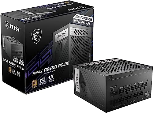 MSI MPG A850G PCIE5 マイコンワット数社会的単位 850W ATX3.1/PCIe 5.1相応う 80PLUS GOLD証明 フルモジュラー 日本製造会社コンデンサ 10年引き請ける なおなお書き1233
