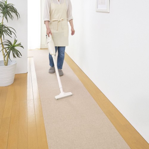 Sanko 日本製 撥水 消臭 洗えるサンコー ずれない ジョイントマット キッチンマット リビング 45×60cm ライトベージュ 12枚 2畳 カーペットタイプ おくだけ吸着 OG-39