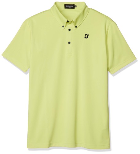 [ブリヂストン] GOLF ゴルフ シャツ TOUR B半袖ボタンダウンシャツ50G02A メンズ イエロー 日本 LL (日本サイズ2L相当)
