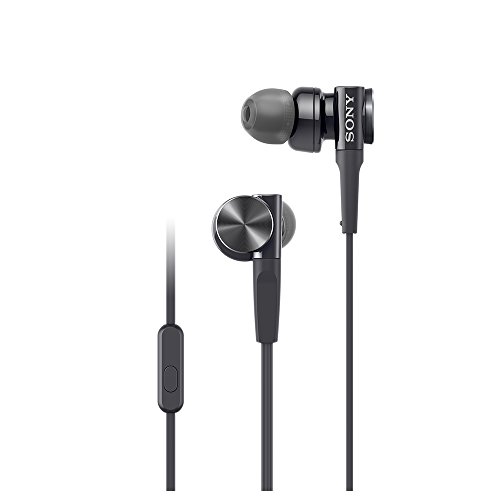 ソニー イヤ電話機 重低音部模範例 MDR-XB75AP : カナル型 遠隔操作・マイクロホン付き添い人 黒いこと MDR-XB75AP B