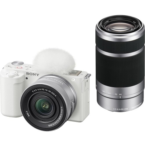 SONY(ソニー) ミラーレス一眼カメラ ZV-E10 ダブルズームレンズキット(同梱レンズ:SELP16502+SEL55210) ホワイト ZV-E10X WQ レンズ交換式 APS-C E10X White