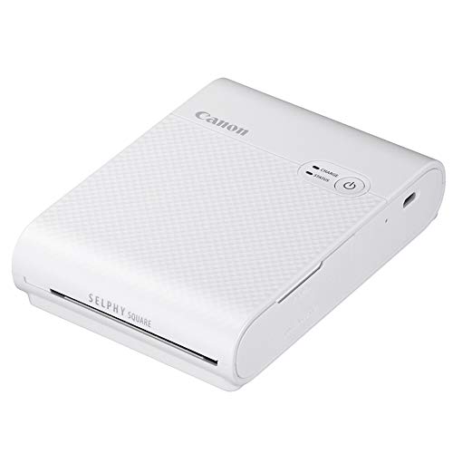 Canon かっこ良い電話機用印刷機 SELPHY SQUARE QX10 白いこと(高耐久/判子紙/パウダーコンパクト)