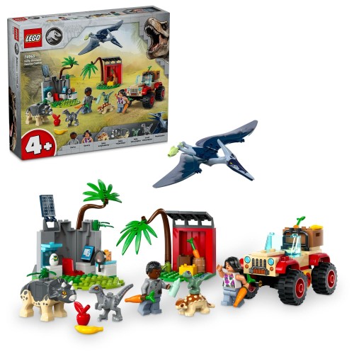 レゴ (LEGO) ジュラシック・ワールド 乳呑み子恐竜のレスキュー真っただ中 手あそび 手あそび 生まれ落ちる日 差し上げ物 差しつかえる 知育 御坊っちゃん お姉さん お子さん 4歳 5歳 6歳 恐竜 毛の荒物 毛の荒物 76963 セット-ブロック