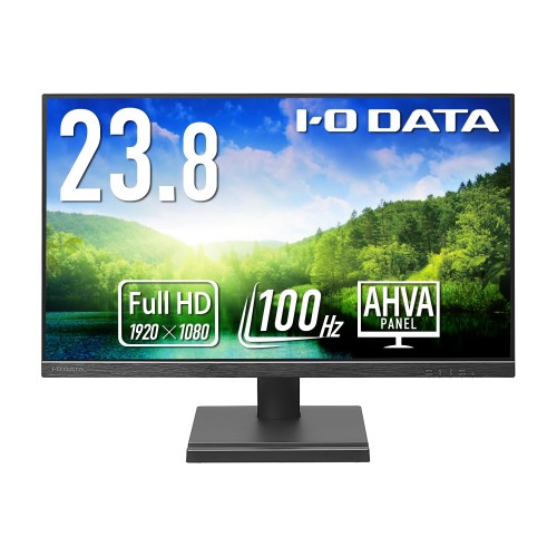 IODATA 管する 23.8in 100サイクル AHVAダイアログボックス 非光輝 黒いこと (HDMI×1/DisplayPort×1/金棒引き付/VESA相応う/週末受け支える/日本製造業者) EX-D242SA