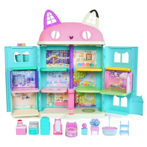 タカラトミー(TAKARA TOMY) ギャビーのドールハウス 大きなネコちゃんハウス ニャンタスティックギフトセット 3つのおへや付き