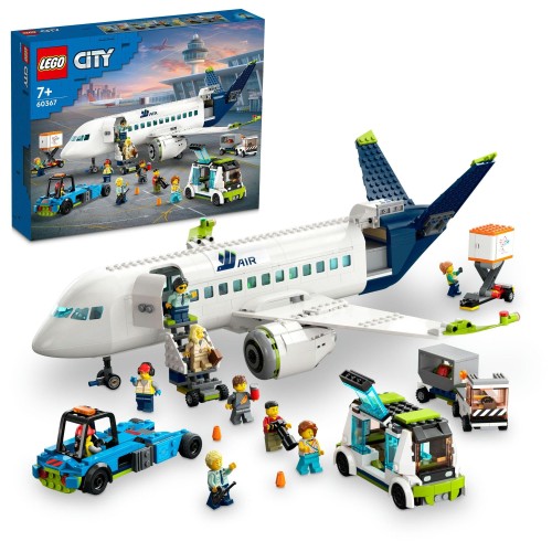レゴ(LEGO) シティ 旅客機 手あそび 手あそび 生まれ落ちる日 差し上げ物 立ちはだかる お坊っちゃん お嬢さん ちびっ子 7歳 8歳 9歳 小学生 街づくり 車駕 車 ミニカー 60367