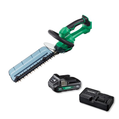 HiKOKI(ハイコーキ) 18V 申し受ける式 ヘッジトリマー 植木バリカン 刈り込み幅 300粍 切りはなす径15粍 2.0Ah乾電池・申し受ける器付き添い人 CH1830DA(BG)