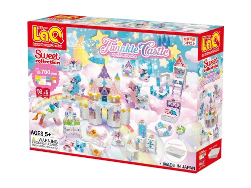 Yoshiritsu LaQ スイートコレクション トゥインクルキャッスル 可塑性物質入れものVer.(700pcs) L009197 新致しかた ブロック-おもちゃ-セット