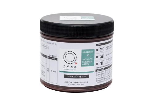 桂屋ファイングッズ みやこ染め 布用 ECO 染め粉 コールダイオール 300g入 徳用 #70 エメラルドグリン KF-CDOT