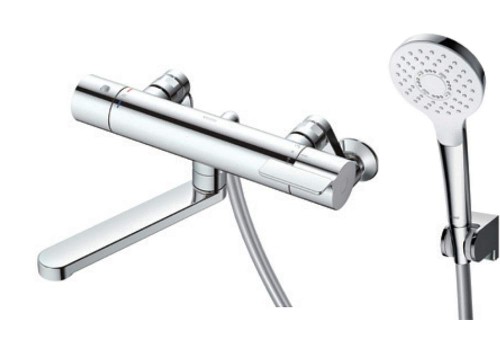 TOTO 浴室用壁付サーモスタット混合水栓 170mm コンフォートウェーブめっき110φ