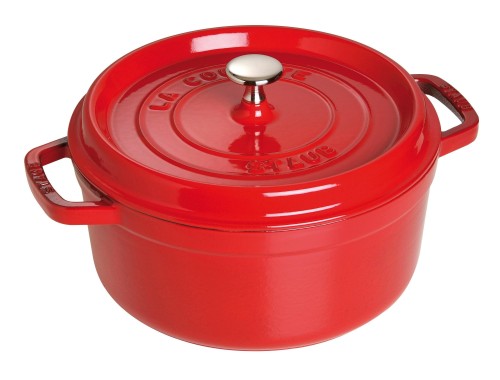 staub ストウブ 「 ピコ ココット ラウンド 桜んぼう 18糎 」 両手 鋳込み ホーロー 鍋 無水膳立て IH相応う 禾穀類電話番号付き添い人 La Cocotte Round Z1033-328