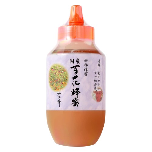 はちみつ 専門店かの蜂 国産 百花 蜂蜜 1000g(1kg) 完熟 の 純粋 蜂蜜 (とんがり容器)