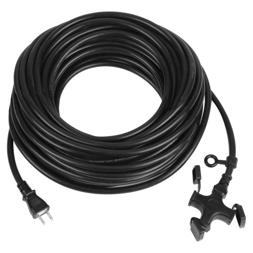 kowa ソフトタイプ 延長コード 15A・20m 3ツ口 クロ KM10-20 日本製