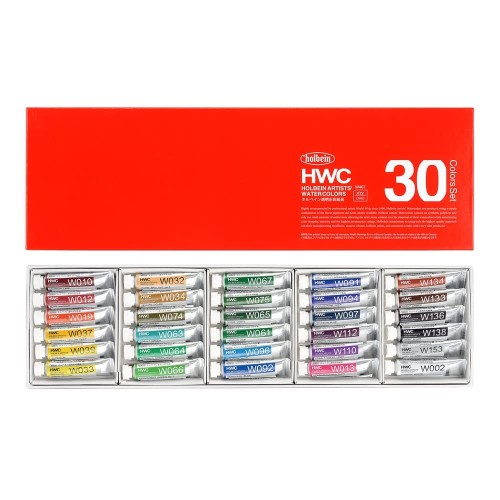 ホルベイン 透明水彩絵具 W407 5ml 30色セット 3407