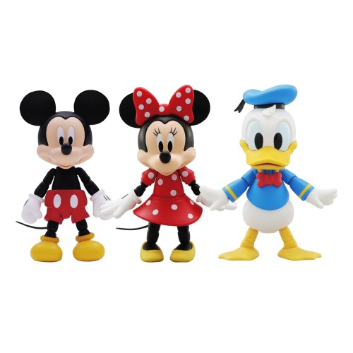 52TOYS 3.75\u0027続きもの 「MICKEY AND FRIEND Set」3 インチ 1書き割り品 超モビール 動き図形 3.75in（約10浪華節的）ペンキ塗り済み PVCABS製 ミッキーマウスの気違いへの差し上げ物に至適
