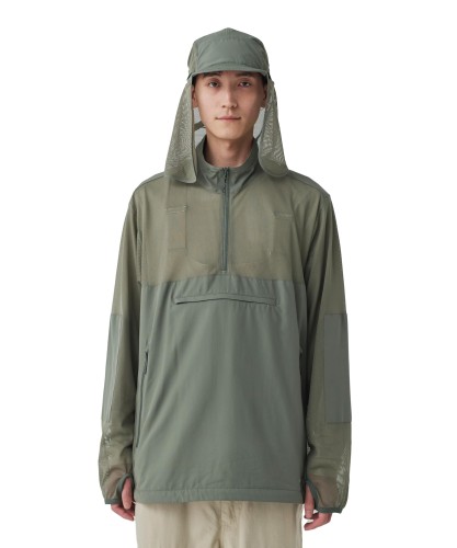 [スノーピーク] 虫よけジャケットInsect Shield Mesh Pullover size MOLIVEJK-25SU011フェス キャンプ アウトドア