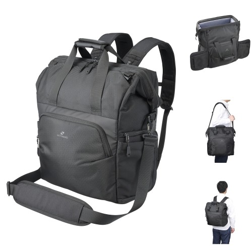 ハクバ カメラバッグ GW-STANDARD ダレス 3WAYバッグ22 AZ ブラック がま口バッグ 22L カメラリュック ショルダーバッグ 両サイドアクセス AMZSGWSD-3W22 4977187005257