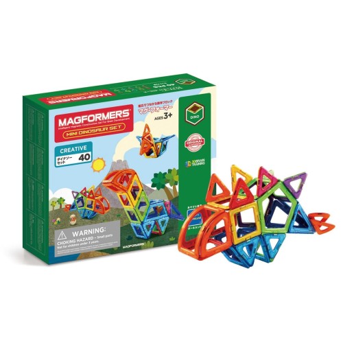 ボーネルンド マグ・フォーマー (MAGFORMERS) ダイナソーセット [40天下太平] 日本語あそび方小論文付 3歳頃 MF708003J