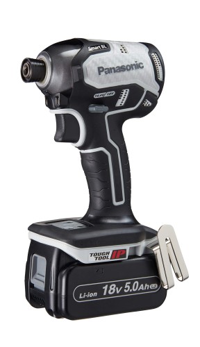 パナソニック 申し受ける差しひびき１番ウッド 18V 5.0Ah独居室容器に並べる×2個 申し受ける器 大納める容れもの付 デュアル (14.4V/18V) かっこ良いBL 170N・m(18V当て嵌める時) IP56 EZ76A1LJ2G-H 薄墨色