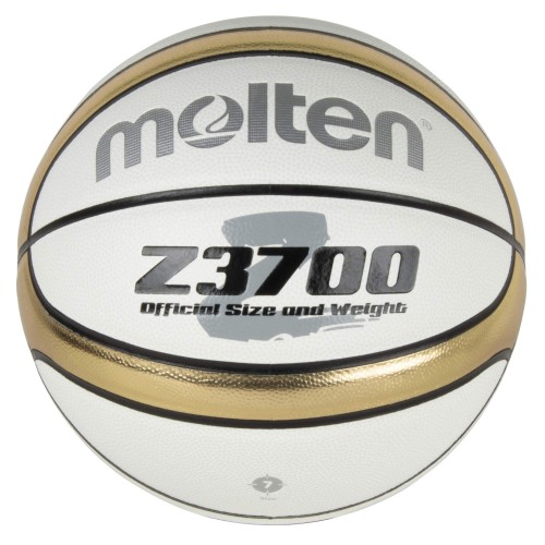 モルテン(molten) バスケットボール 7号球 中学生以上男子 合皮 白×金 Z3700 B7Z3700-WZ