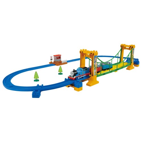 タカラトミー(TAKARA TOMY) 『 プラレール トーマス きかんしゃトーマス ぐらぐらつり橋書き割り 』 市街電車 鉄道車両 手あそび 3歳以上 お坊っちゃん用 手あそび安全性のある標準尺度受かる ST見澄ます公許 PLARAIL